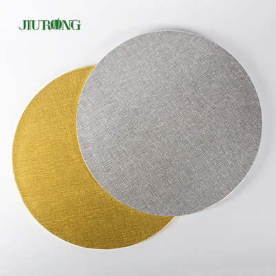 Anti Dirty Sustainable Golden Disposable Cake Board Paper Plates