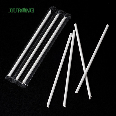 Reusable 8mm Kraft Paper Boba Straws For Juice Coffee