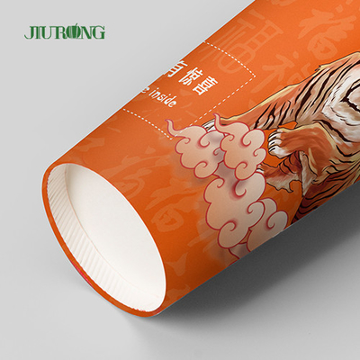 Printed Reusable Festival Paper Coffee Cup Round Shape