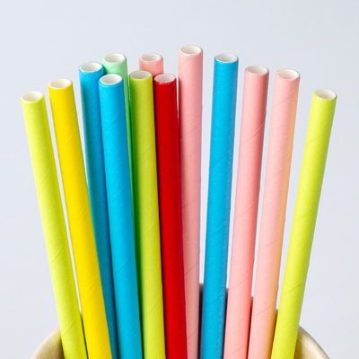 12mm 10mm Sharp Ending Bubble Tea Straw Individual Wrap