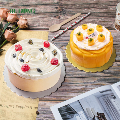 Golden Biodegradable Disposable Cake Board Holder 12-14 Inch
