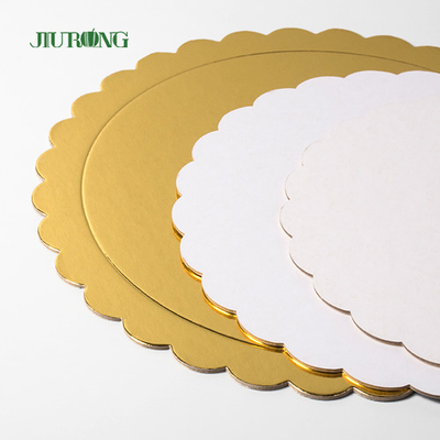 Golden Biodegradable Disposable Cake Board Holder 12-14 Inch