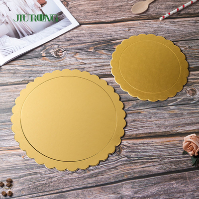 Golden Biodegradable Disposable Cake Board Holder 12-14 Inch