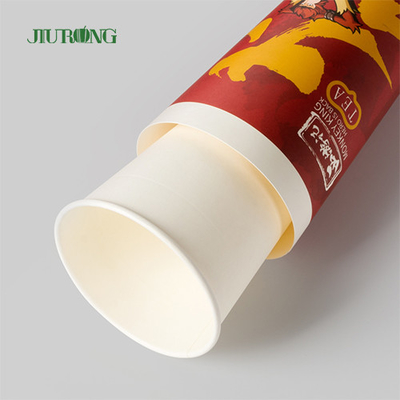 Custom Biodegradable Paper Cups 500ml Water Based Flexo Printing