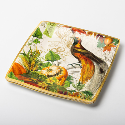 Eco Friendly Small Square Paper Plates Holiday Party Supplies Dish Tableware Set