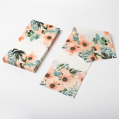 Custom Print Fashion Flower Disposable Paper Napkin Wedding Party Supplies