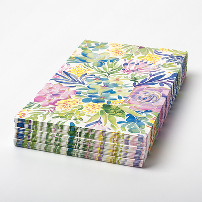 Compostable Colorful Flower Paper Napkin Food Grade Custom