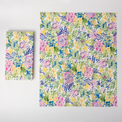 Compostable Colorful Flower Paper Napkin Food Grade Custom