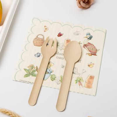 Eco Friendly Cartoon Paper Napkin Child Birthday Theme Party Supplies Set