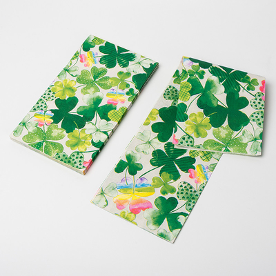 Partysprite Clover Design Biodegradable Paper Napkin Holiday Theme Party Supplies