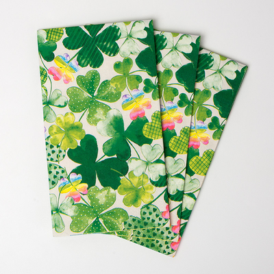 Partysprite Clover Design Biodegradable Paper Napkin Holiday Theme Party Supplies