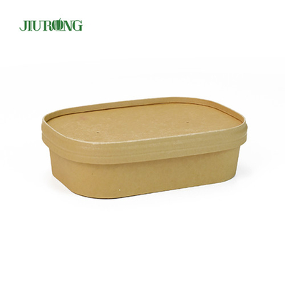 Waterproof Recyclable Paper Takeaway Bowl 1500ml Food Grade For Salad