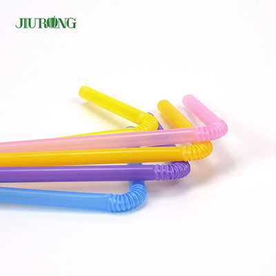 Biodegradable Eco Friendly Disposable Straws Colored Plastic 4.6*150mm