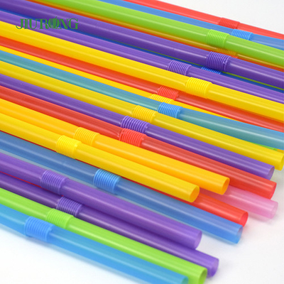 Biodegradable Eco Friendly Disposable Straws Colored Plastic 4.6*150mm