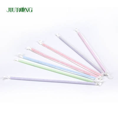 Eco Friendly Biodegradable Plastic Straw Paper wrapped 4.6*168mm