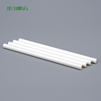 White Biodegradable Paper Straw Eco Friendly Food Grade 4.6mm Dia