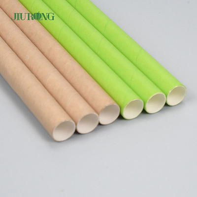 Jiurong Food Grade Biodegradable Paper Straws Christmas Eco Friendly