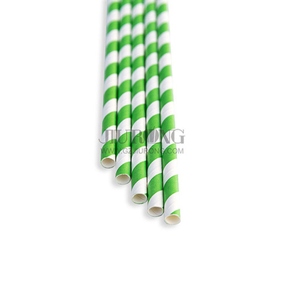 Cocktail Drinking Biodegradable Paper Straw 6*197mm Eco friendly