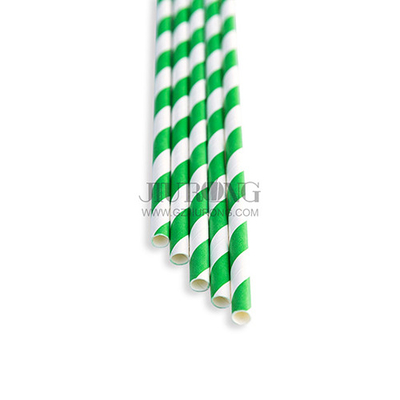 Cocktail Drinking Biodegradable Paper Straw 6*197mm Eco friendly