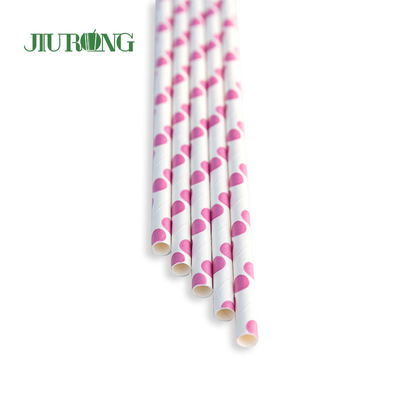 Restaurant Kraft Eco Friendly Paper Straws Biodegradable 12*230mm
