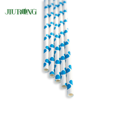 Restaurant Kraft Eco Friendly Paper Straws Biodegradable 12*230mm
