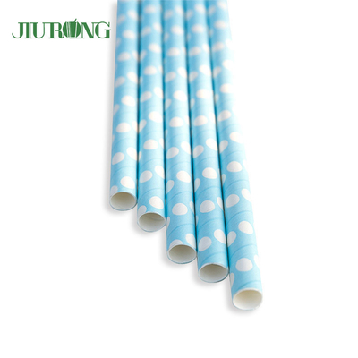 Restaurant Kraft Eco Friendly Paper Straws Biodegradable 12*230mm