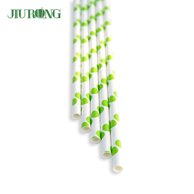 Restaurant Kraft Eco Friendly Paper Straws Biodegradable 12*230mm