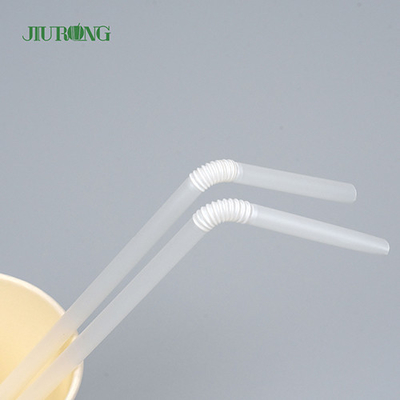 Eco Friendly Biodegradable Pla Straws 4.6*150mm Paper Straws For Hot Drinks