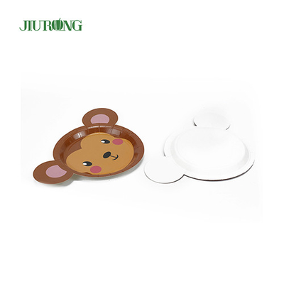 Food Grade Biodegradable Disposable Plates eco friendly 230*230mm Embossing