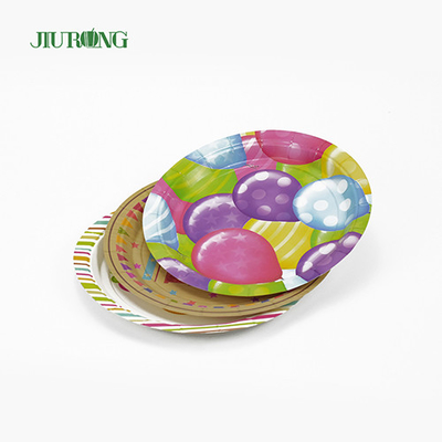 Food Grade Biodegradable Party Plates 9 inch 30cm Disposable Paper Dish