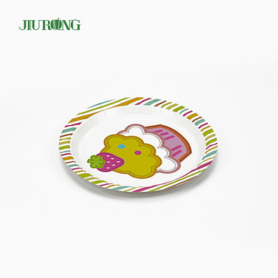 Food Grade Biodegradable Party Plates 9 inch 30cm Disposable Paper Dish