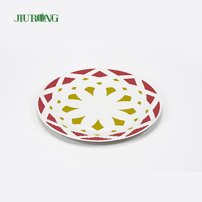 Kraft 9inch 30cm dia Biodegradable Paper Plates Greaseproof UV Coating