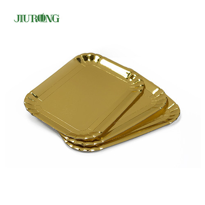 340mm Eco Friendly Biodegradable Paper Plates Bamboo For Birthday Party