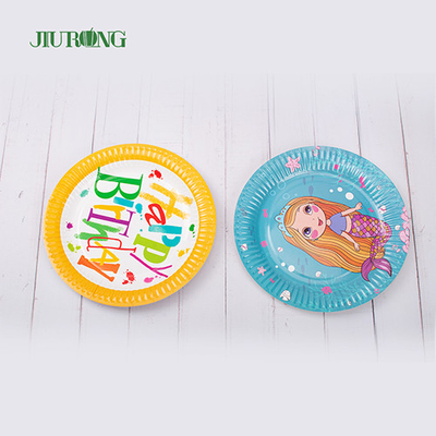 Customised Disposable Biodegradable Paper Plates Eco Friendly 10inch 33cm dia