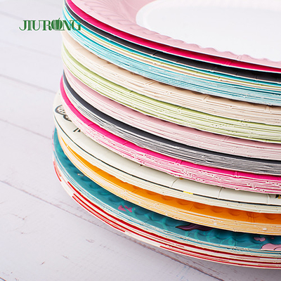 Customised Disposable Biodegradable Paper Plates Eco Friendly 10inch 33cm dia