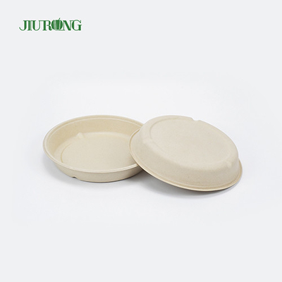 Disposable Sugarcane Food Container Hamburger Bagasse Paper Tray