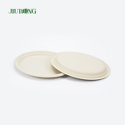 Waterproof Sugarcane Food Container 7inch 23cm Dia For Biscuit Sandwich