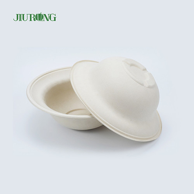 155mm Sugarcane Food Container Biodegradable Eco Friendly Disposable Bowls