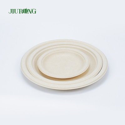 Fast Food Sugarcane Food Container Biodegradable Packaging 9inch Round