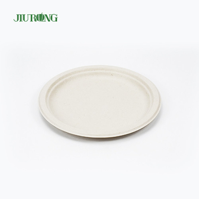 Sushi Biodegradable Sugarcane Bagasse Plates Recycled 155mm Jiurong