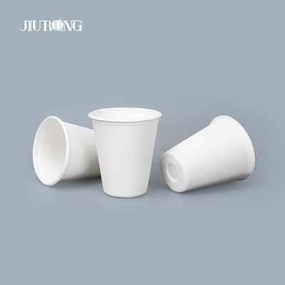 White Corrugated Biodegradable Paper Coffee Cups 10oz 12oz Single Wall