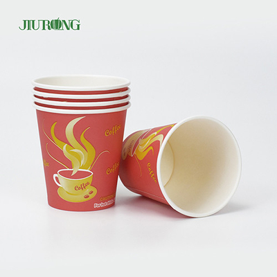 Brown Corrugated Disposable Biodegradable Paper Cups For Hot Drinks