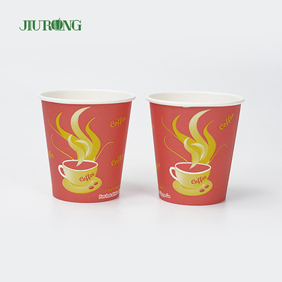 Brown Corrugated Disposable Biodegradable Paper Cups For Hot Drinks