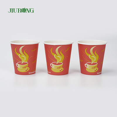 Brown Corrugated Disposable Biodegradable Paper Cups For Hot Drinks
