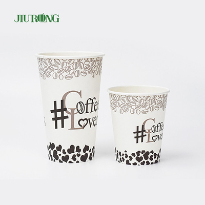9oz PE Coated Compostible Biodegradable Paper Cups For Cold Drinks