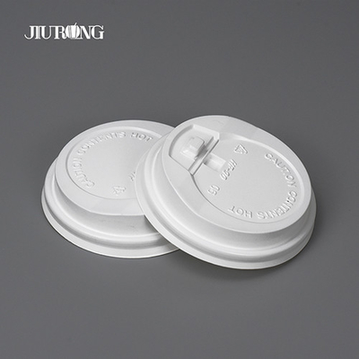 Hot Drink Disposable Paper Cup Cover White Biodegradable Jiurong