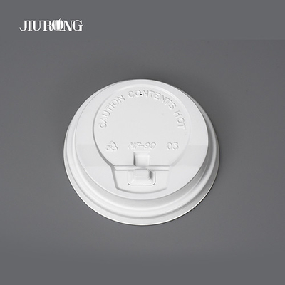 Hot Drink Disposable Paper Cup Cover White Biodegradable Jiurong