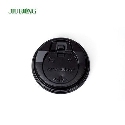 Black Brown Corrugated Disposable Paper Cup Lids ISO9001 approved