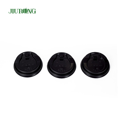 Black Brown Corrugated Disposable Paper Cup Lids ISO9001 approved