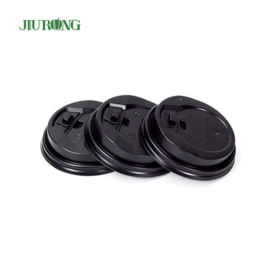Black Brown Corrugated Disposable Paper Cup Lids ISO9001 approved